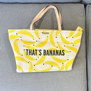 Kate Spade Banana Print Tote Bag
